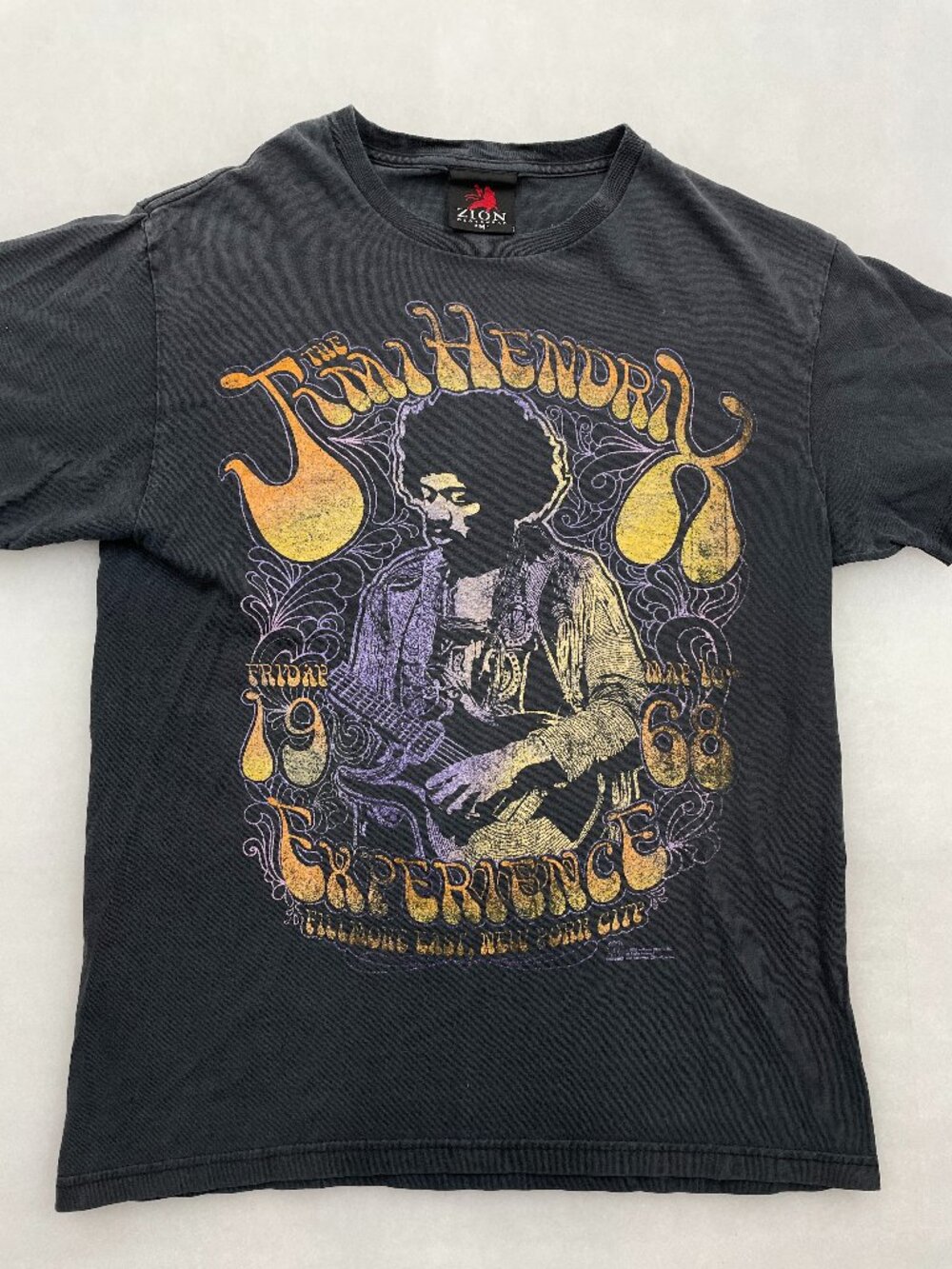 Jimi Hendrix Experience Tee Fillmore East 1968 T-Shirt Zion Rootswear Men’s M